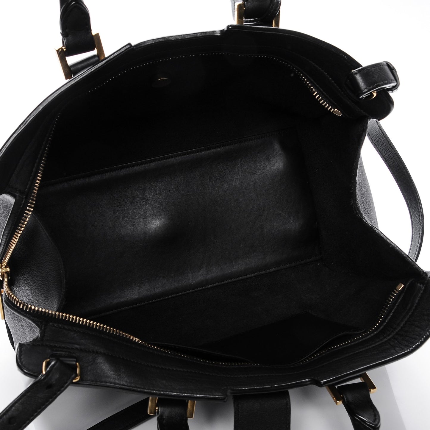 Calfskin Small Classic Y Cabas Black