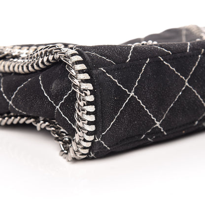 Stella McCartney Shaggy Deer Quilted Mini Falabella Black 5 of 9