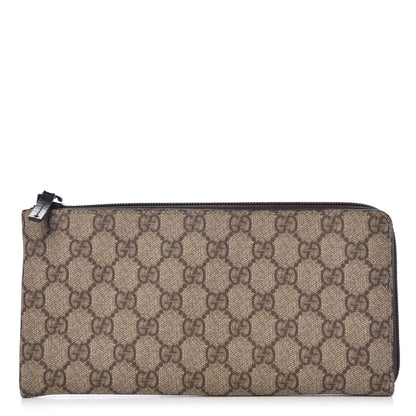Gucci GG Supreme Monogram Pouch Brown 1 of 7