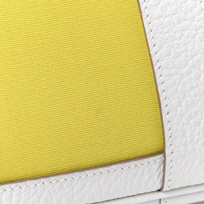Hermes Military Toile Negonda Garden File 28 Lime White 7 of 7