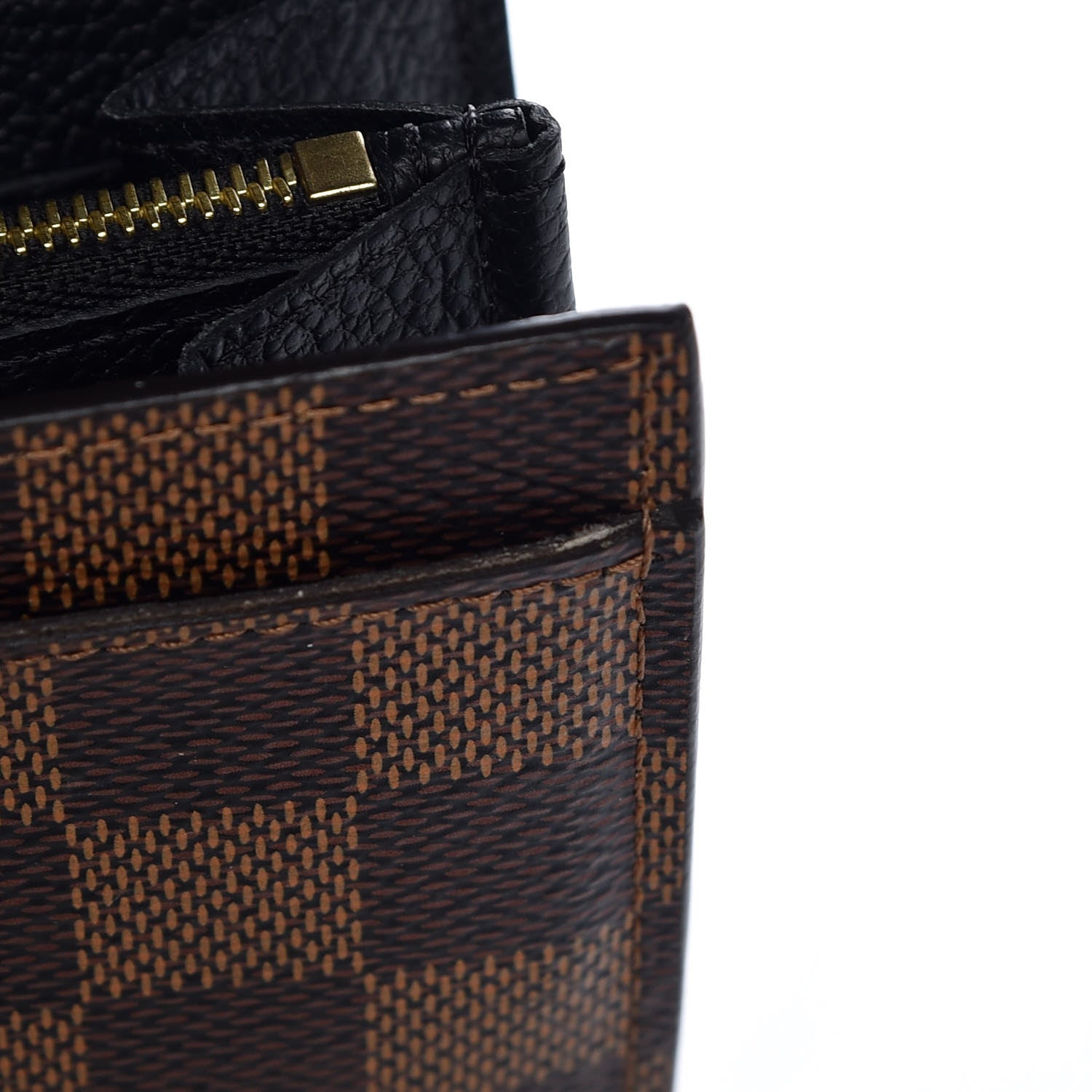 Louis Vuitton Damier Ebene Clapton Wallet Black 10 of 15