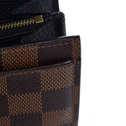 Louis Vuitton Damier Ebene Clapton Wallet Black 10 of 15
