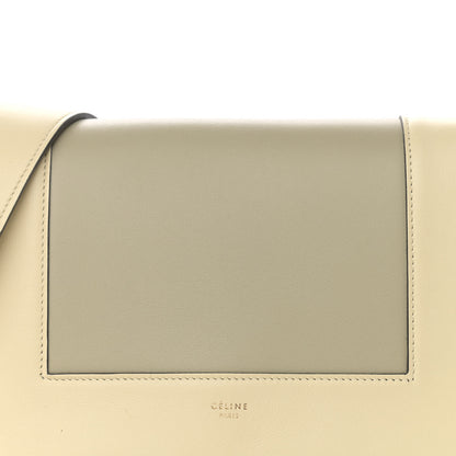 Celine Shiny Smooth Calfskin Medium Frame Shoulder Bag Chalk Mastic 9 of 14