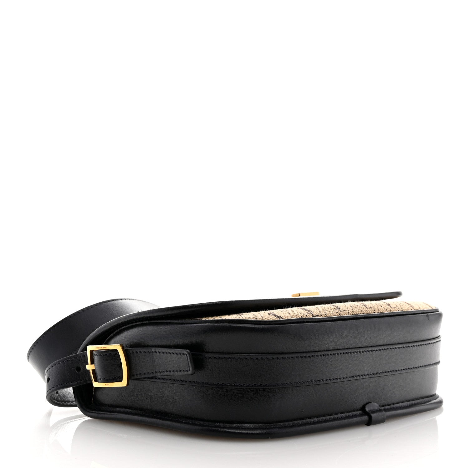 Saint Laurent Canvas Monogram All Over Satchel Bag Beige 4 of 13