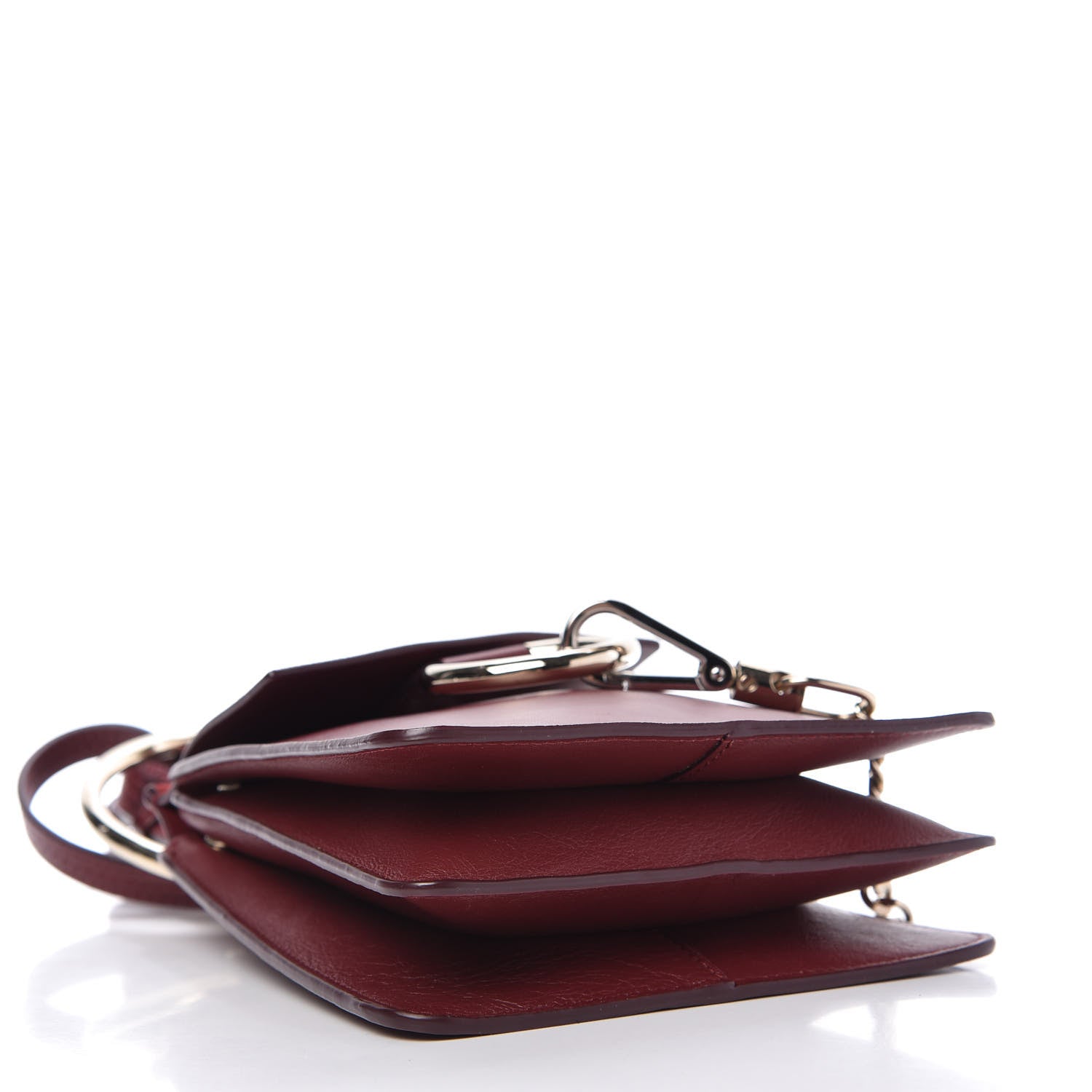 Chloe Suede Calfskin Mini Faye Bracelet Bag Plum Purple 4 of 10