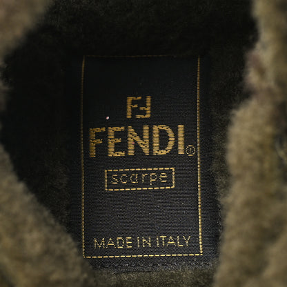 Fendi Shearling FF Fendi Feel Sandals 36 Illinois Military 8 of 10