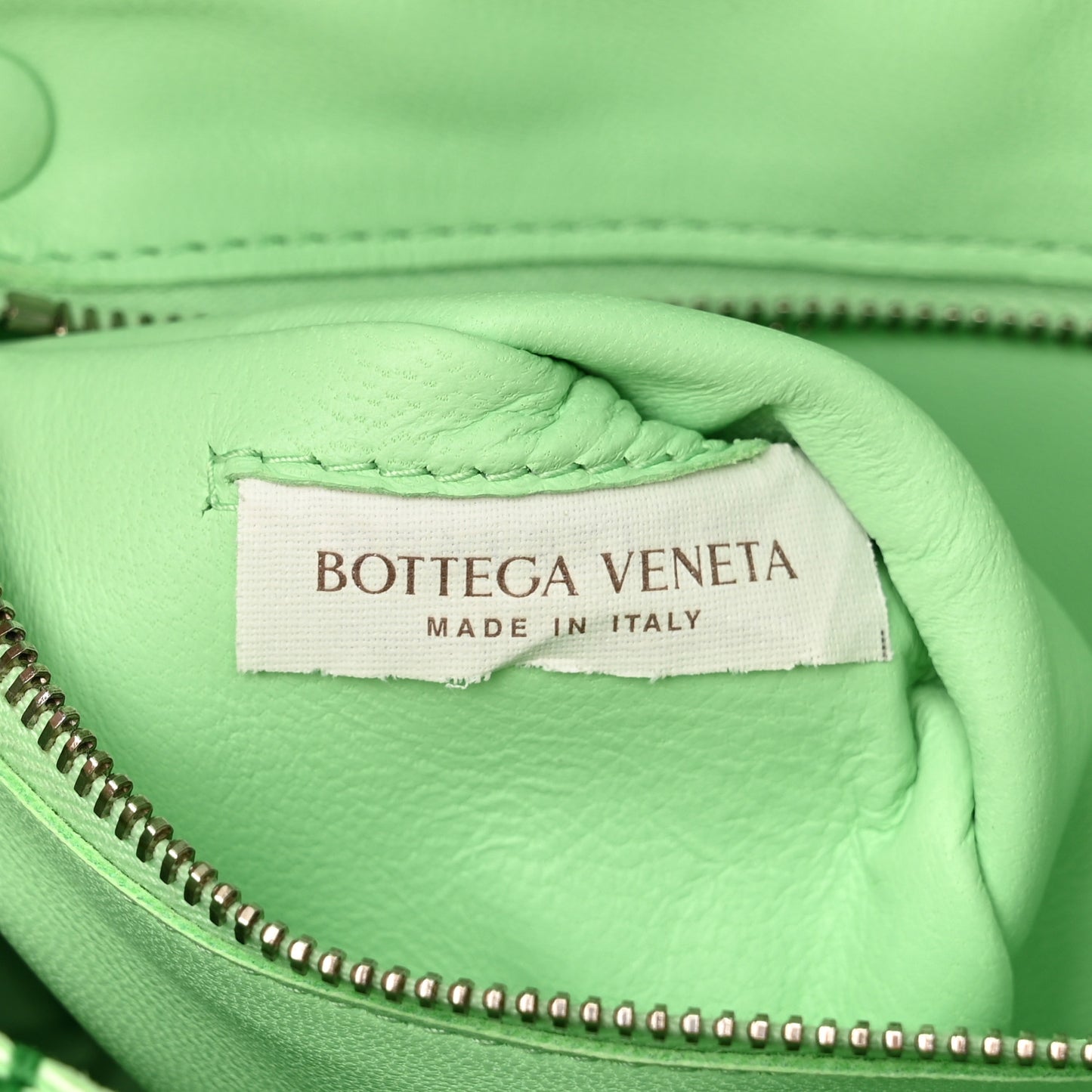 Nappa Maxi Intrecciato Overlock Stitched Cassette Crossbody Bag Parakeet