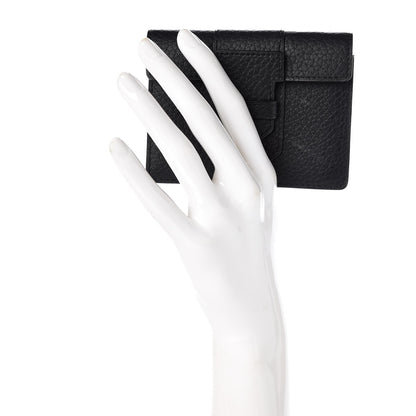 Delvaux Grained Bullskin Presse Card Case Black 2 of 7