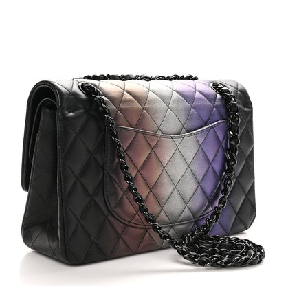 Chanel Calfskin Quilted Ombre Medium Double Flap Black 3 of 14