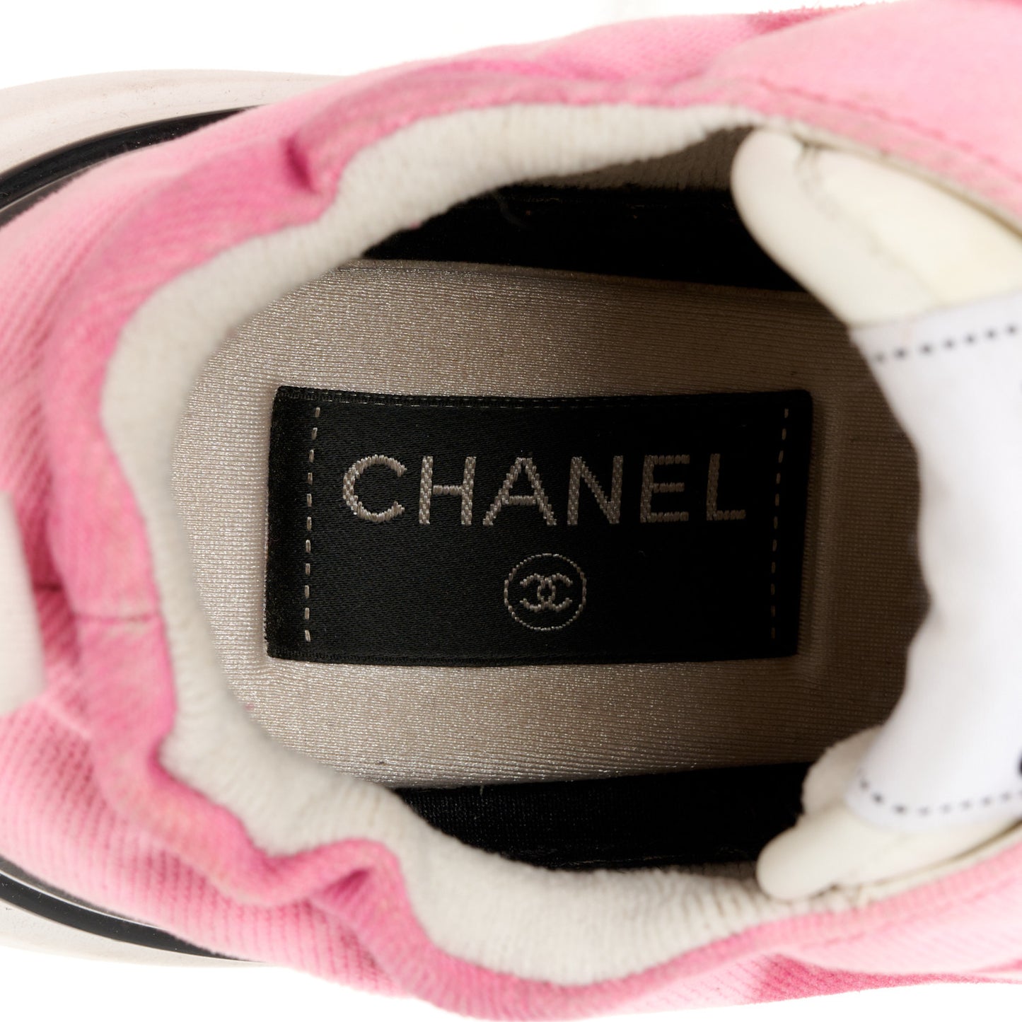 Denim Suede Calfskin Womens CC Sneakers 40 Pink