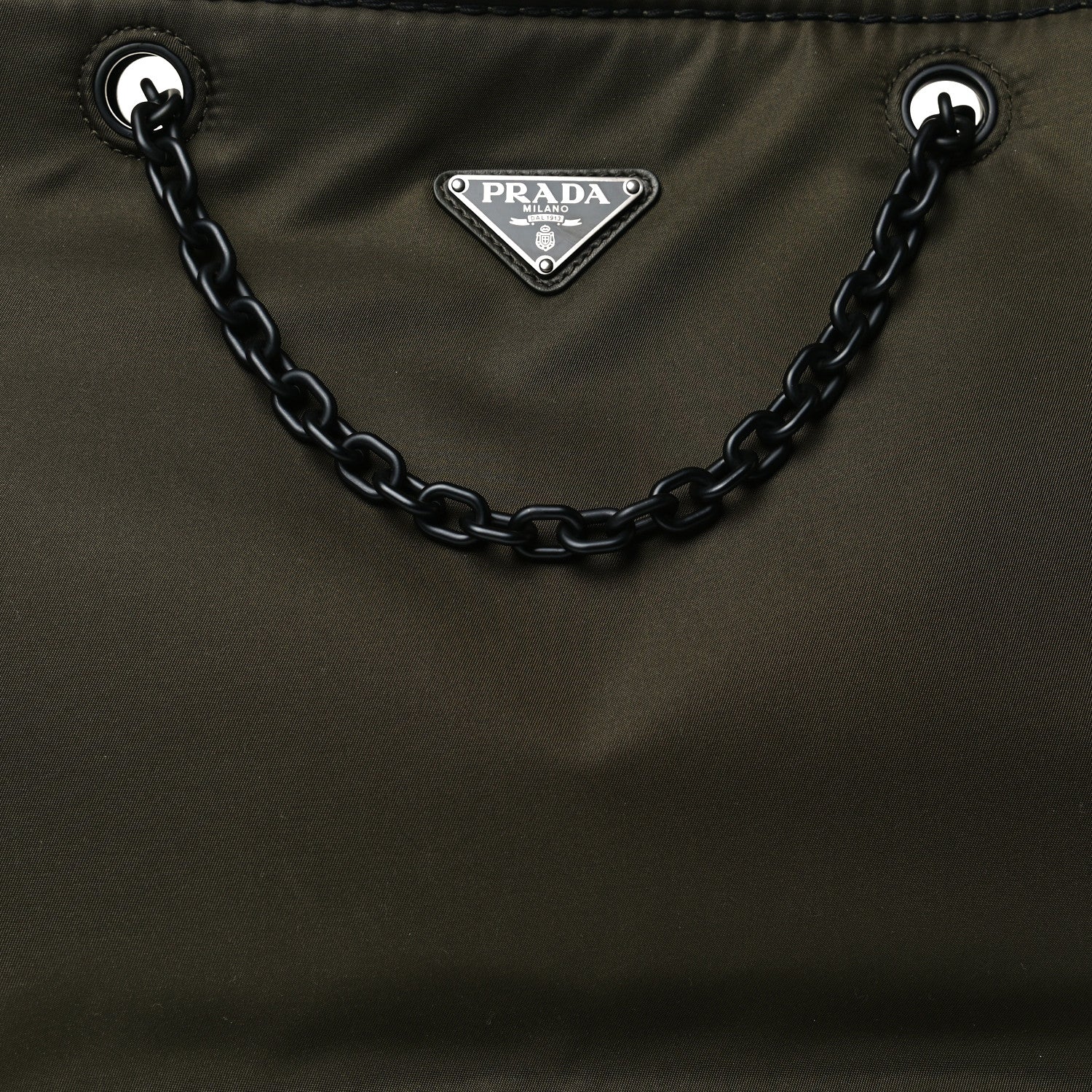 Prada Tessuto Nylon Chain Tote Mimetico 8 of 11