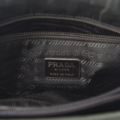 Prada Tessuto Nylon Calfskin Chain Tote Mimetico 8 of 9