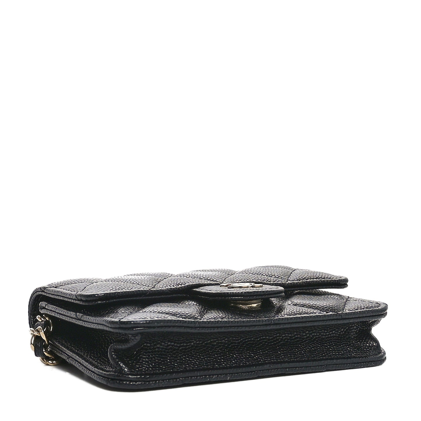 Caviar Quilted Mini Chain Bag Black
