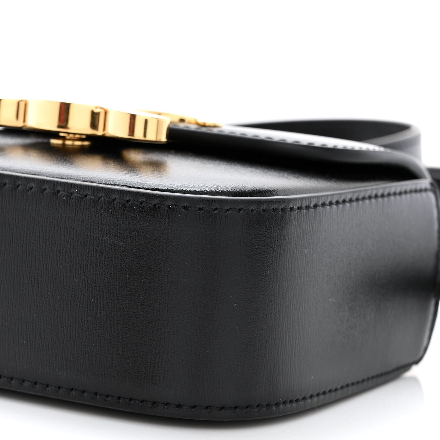 Shiny Calfskin Mini Claude Black