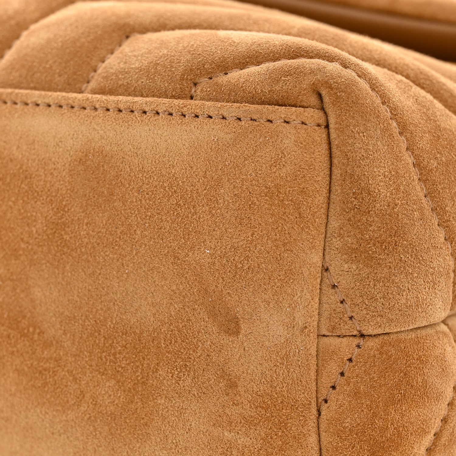 Saint Laurent Suede Calfskin Y Quilted Monogram Small Loulou Chain Satchel Cinnamon 11 of 11