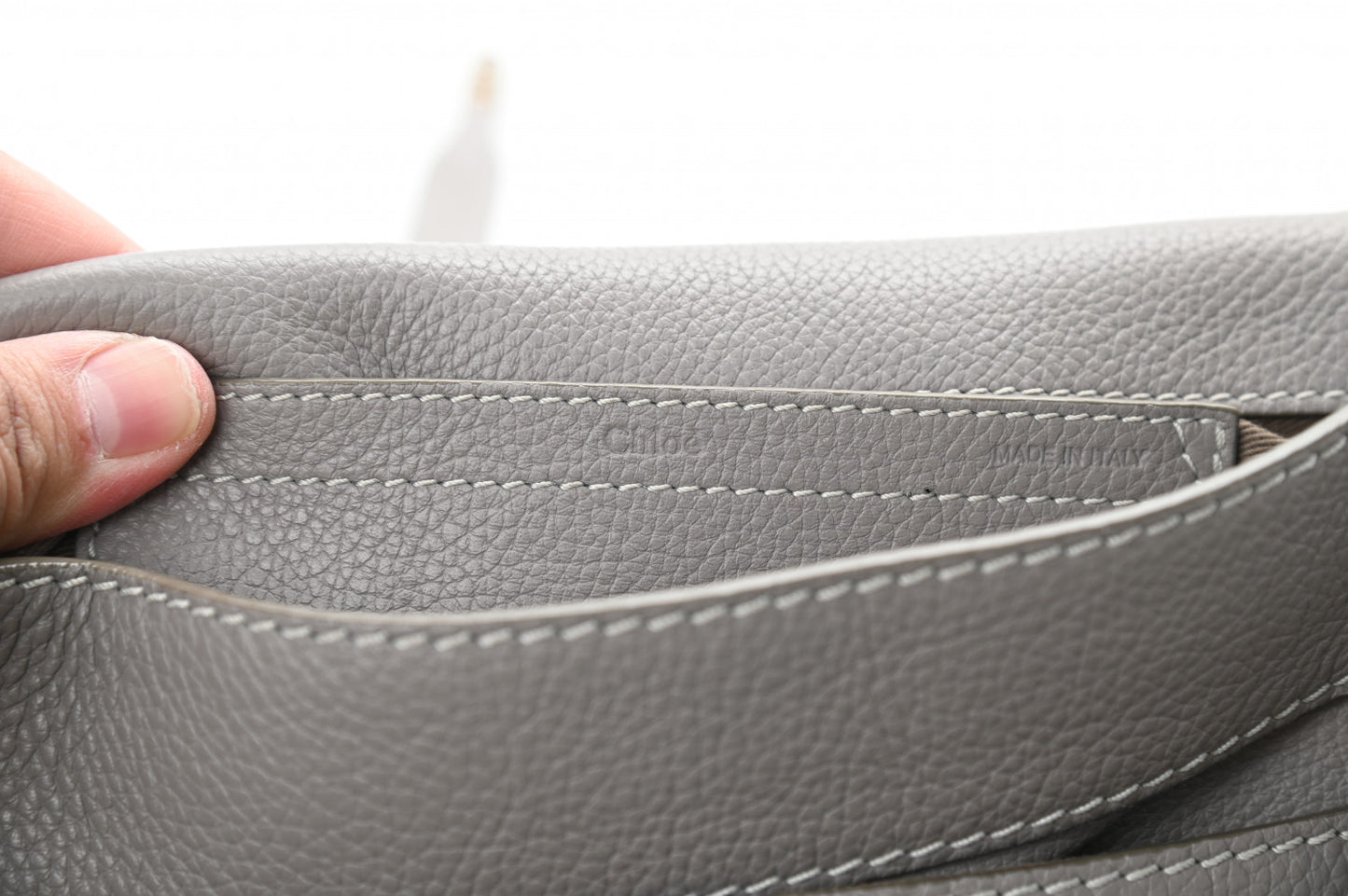 Calfskin Medium Marcie Round Crossbody Bag Cashmere Grey