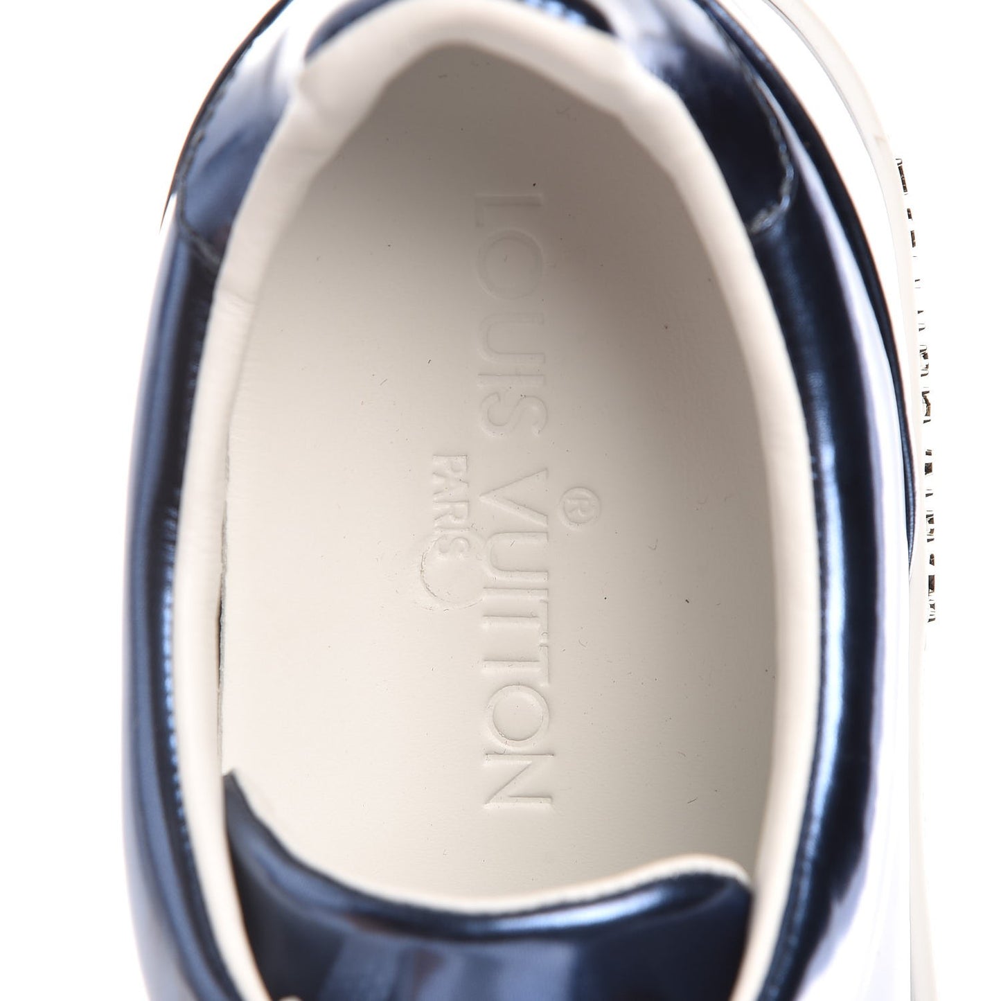 Metallic Calfskin Frontrow Sneakers 36 Blue