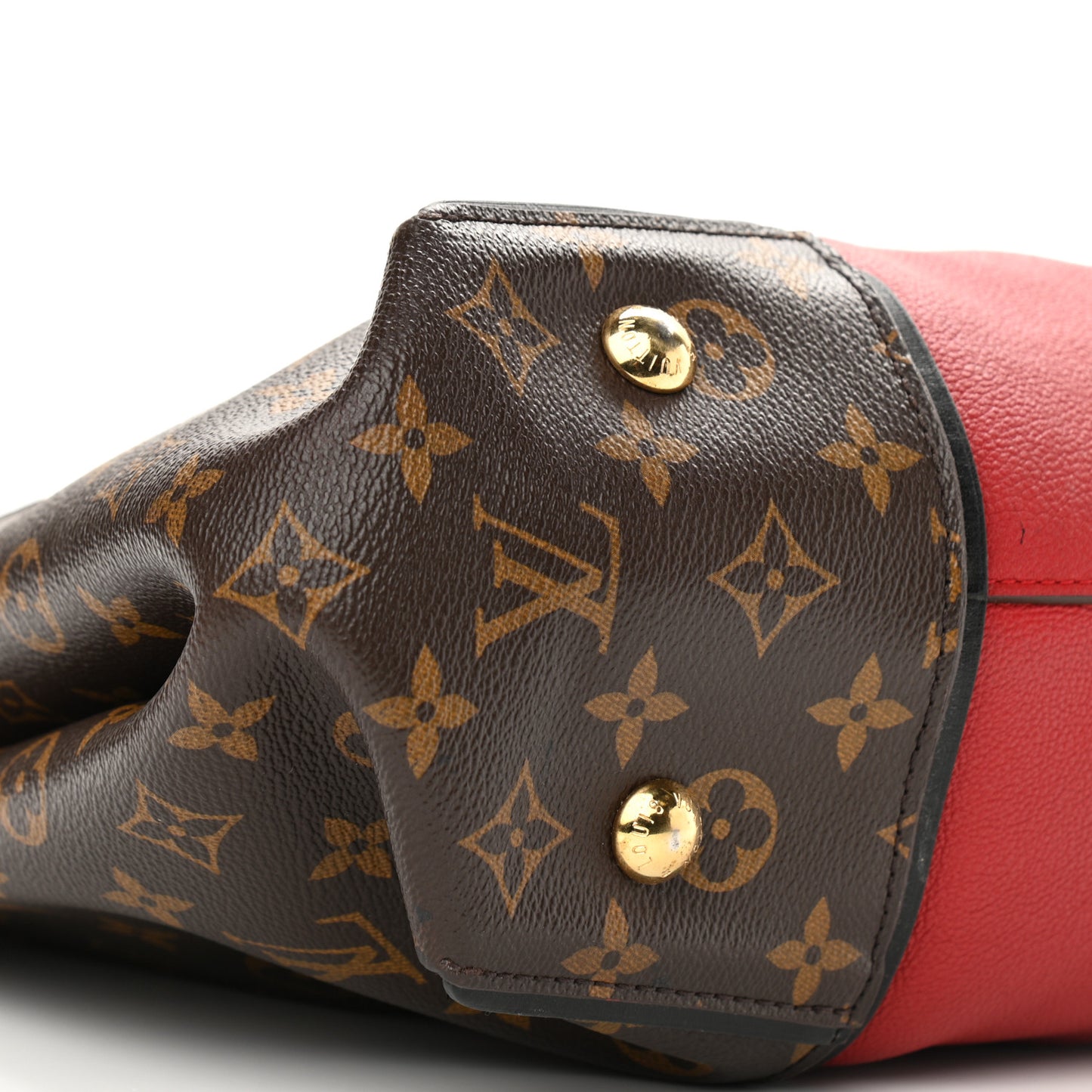 Monogram Cuir Orfevre Tote W PM Cherry