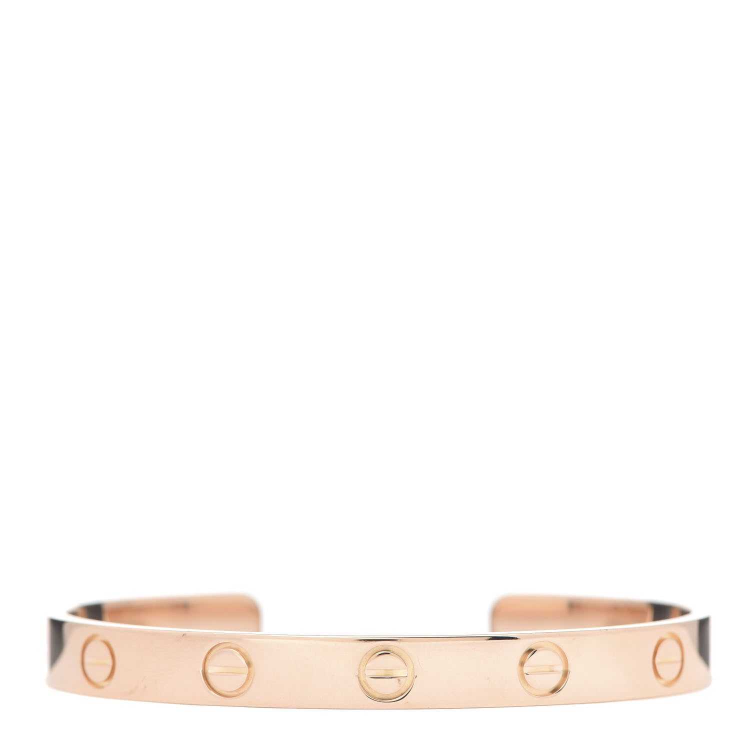 Cartier 18K Pink Gold LOVE Cuff Bracelet 16 1 of 5
