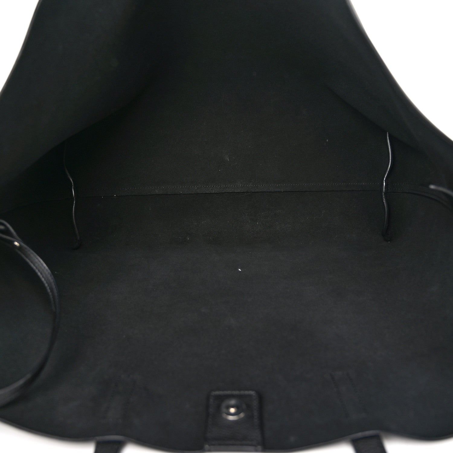Saint Laurent Calfskin Large Fringe Shopping Tote Black 6 of 11