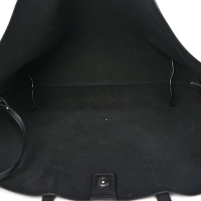 Saint Laurent Calfskin Large Fringe Shopping Tote Black 6 of 11