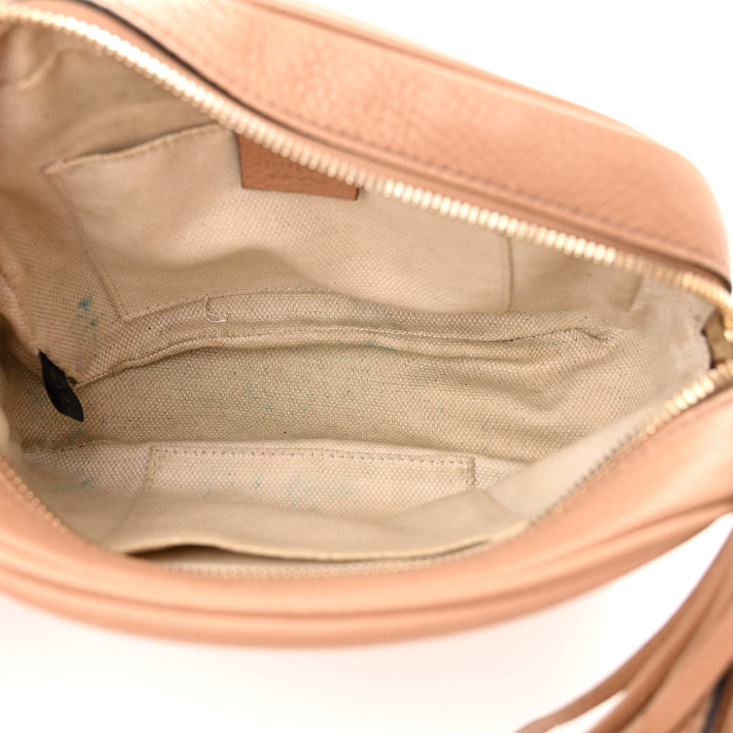 Pebbled Calfskin Small Soho Disco Bag Camelia