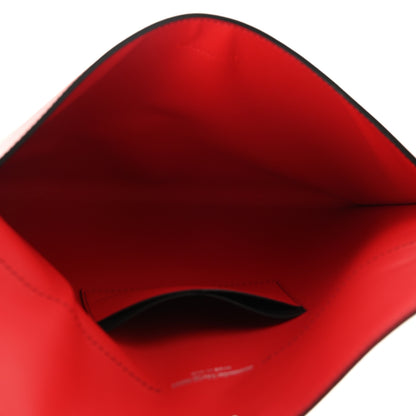 Alexander McQueen Calfskin Skull Stud Envelope Clutch Red 5 of 7