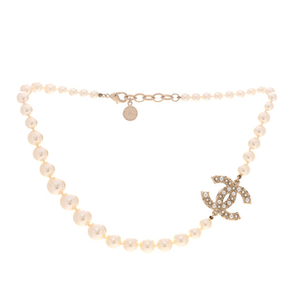 Chanel Pearl CC 100th Anniversary Necklace Light Gold 3 of 6