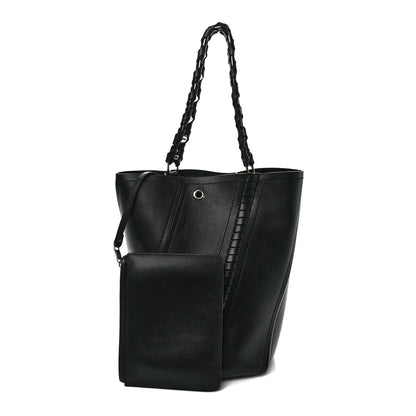 Proenza Schouler Calfskin Medium Hex Bucket Bag Black 1 of 9