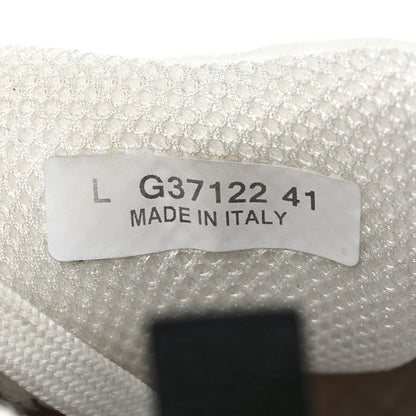 Chanel Nylon Suede Calfskin CC Sneakers 41 White Dark Grey 9 of 10
