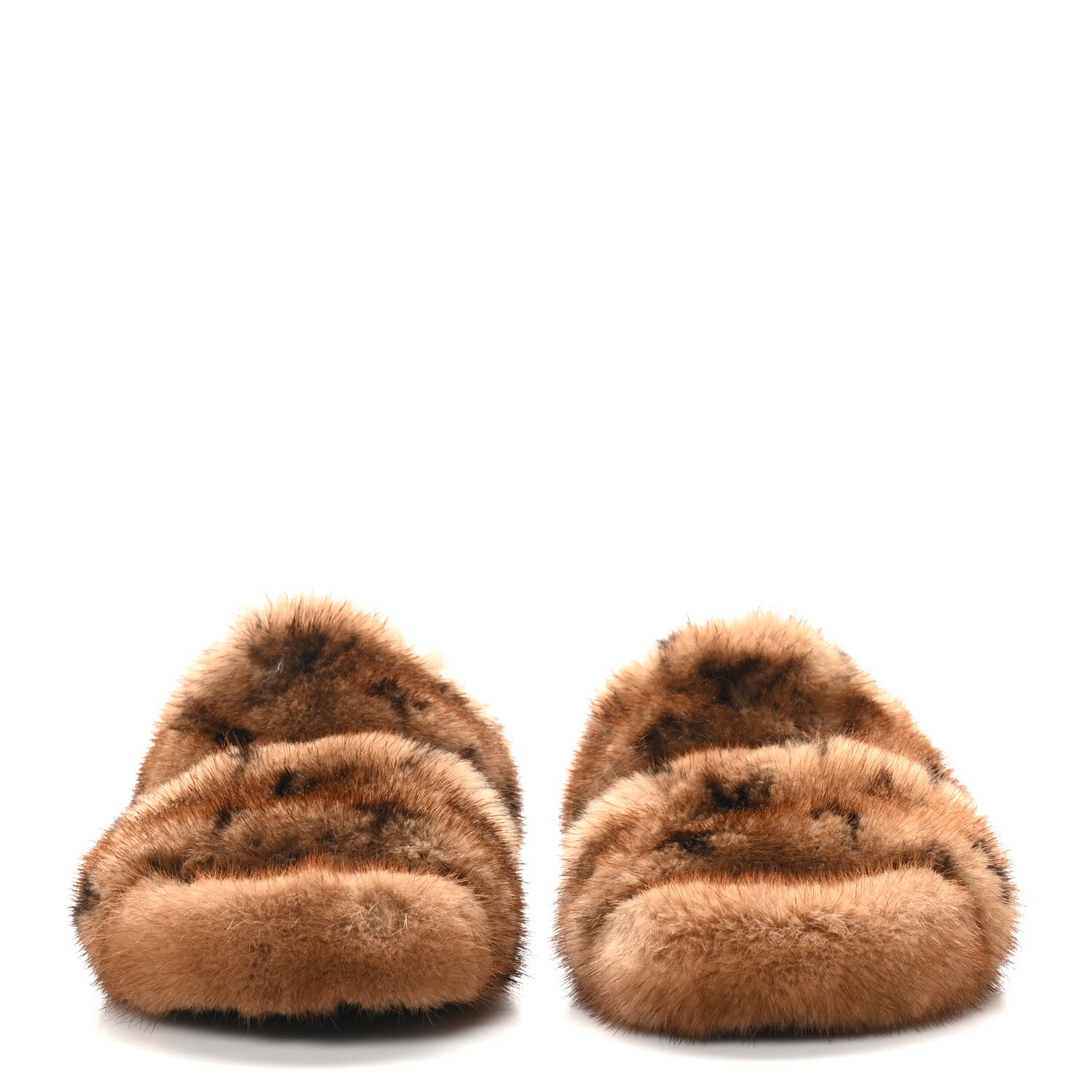 Louis Vuitton Mink Fur Bom Dia Slippers 36.5 Cognac 3 of 8