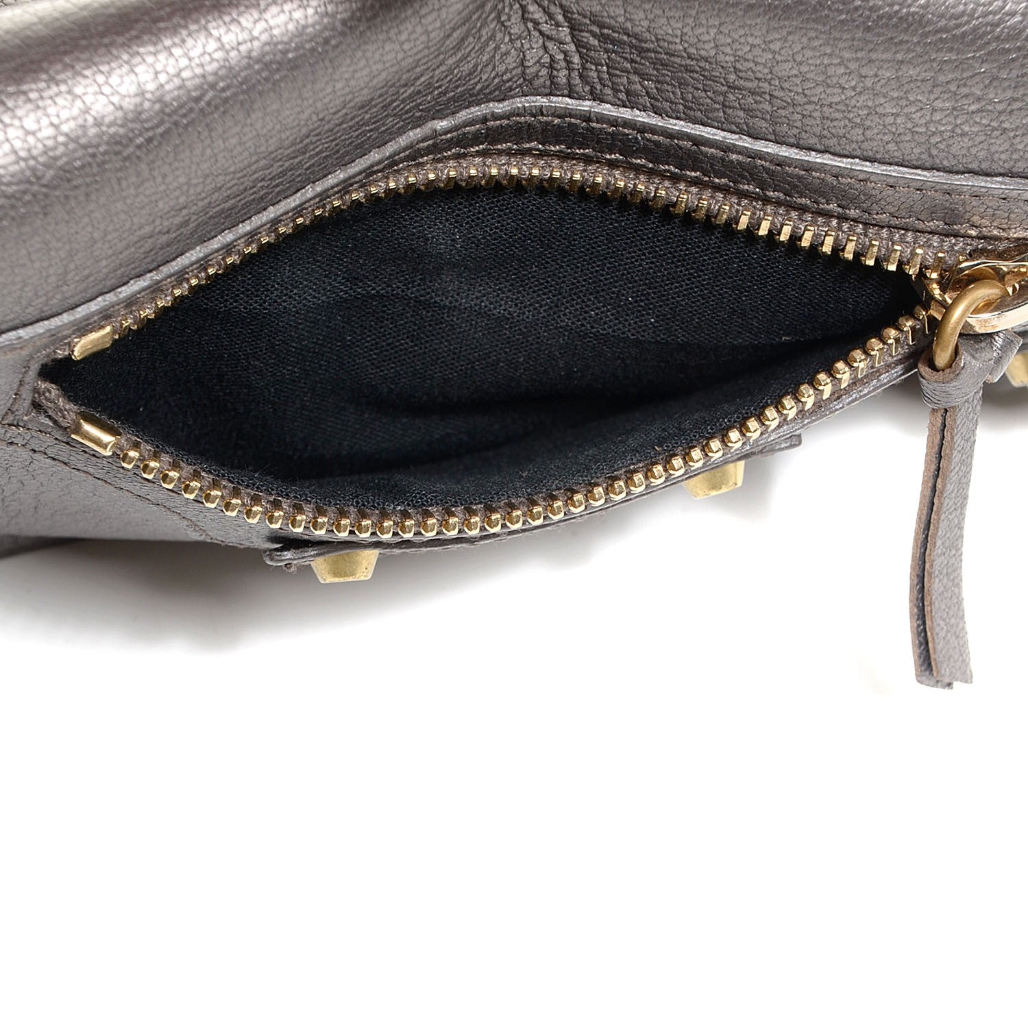Balenciaga Agneau Classic Gold Hardware Pearly Money Wallet Bronze 11 of 12