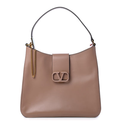 Valentino Garavani Smooth Calfskin VSling Hobo Bag Camel Rose 1 of 4