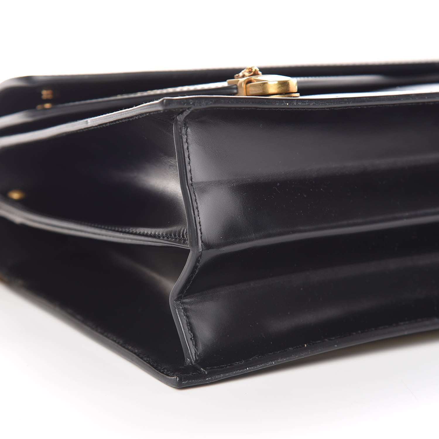 Gucci Smooth Calfskin Medium Ottilia Top Handle Bag Black 12 of 14