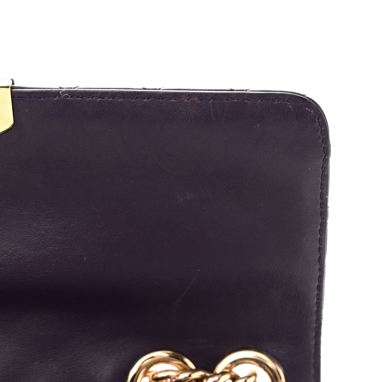 Dolce & Gabbana Lambskin Watersnake Embellished Lucia Shoulder Bag Purple 19 of 19