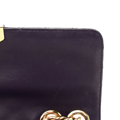 Dolce & Gabbana Lambskin Watersnake Embellished Lucia Shoulder Bag Purple 19 of 19
