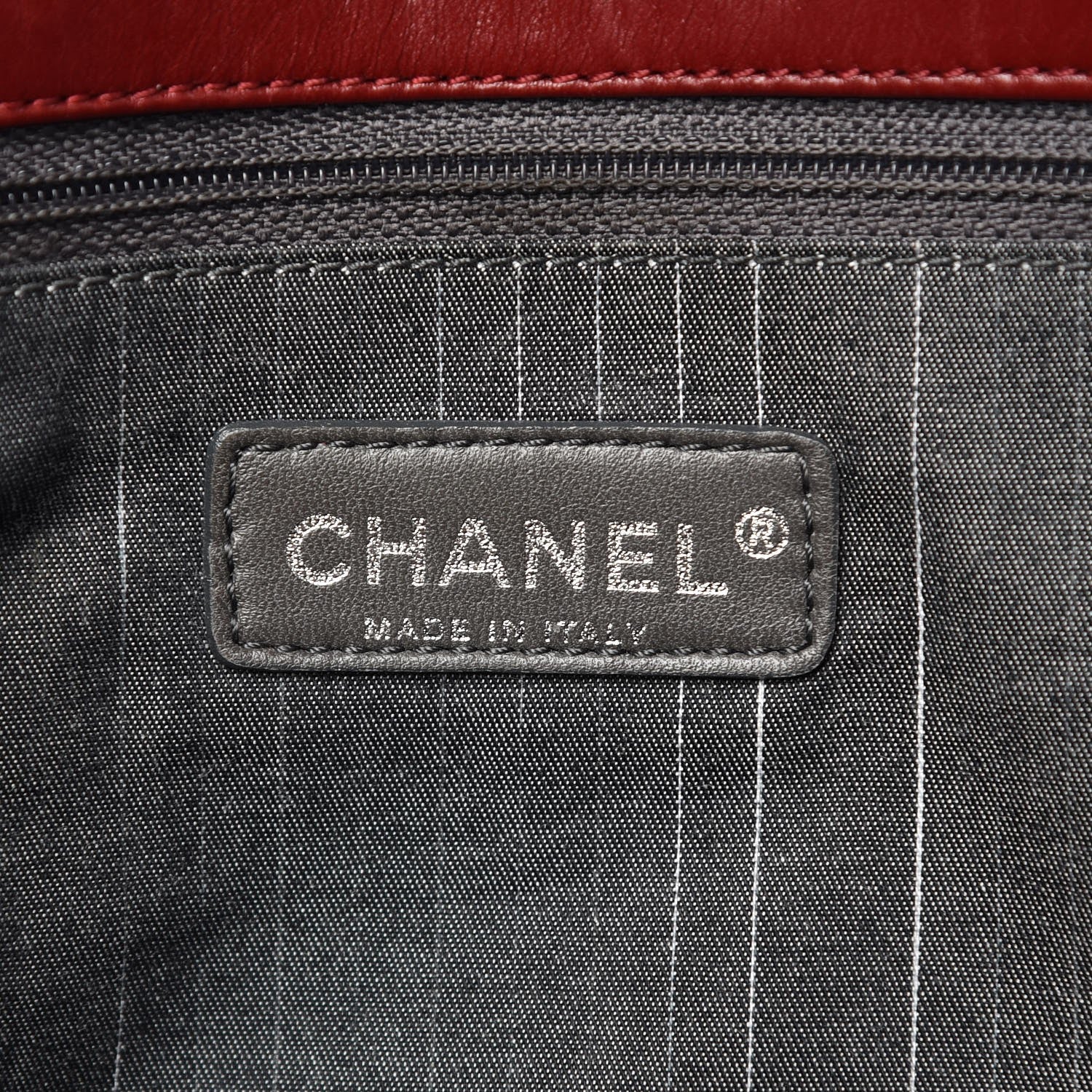 Chanel Calfskin Diagonal Quilted Flap Red 6 of 10