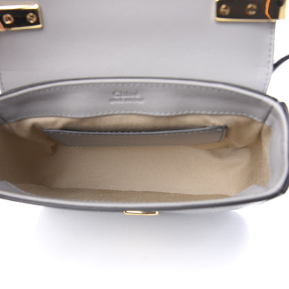 Chloe Crocodile Embossed Calfskin Mini C Double Carry Stormy Grey 4 of 8