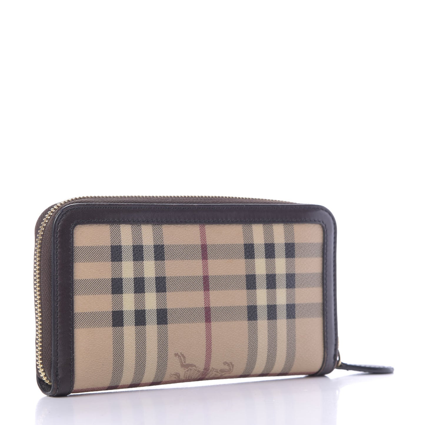 Haymarket Check Large Ziggy Zip Around Wallet Chocolate