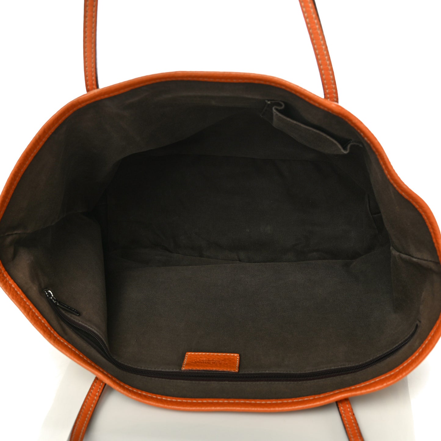 Canvas Leopard Print Medium Tote Arancio
