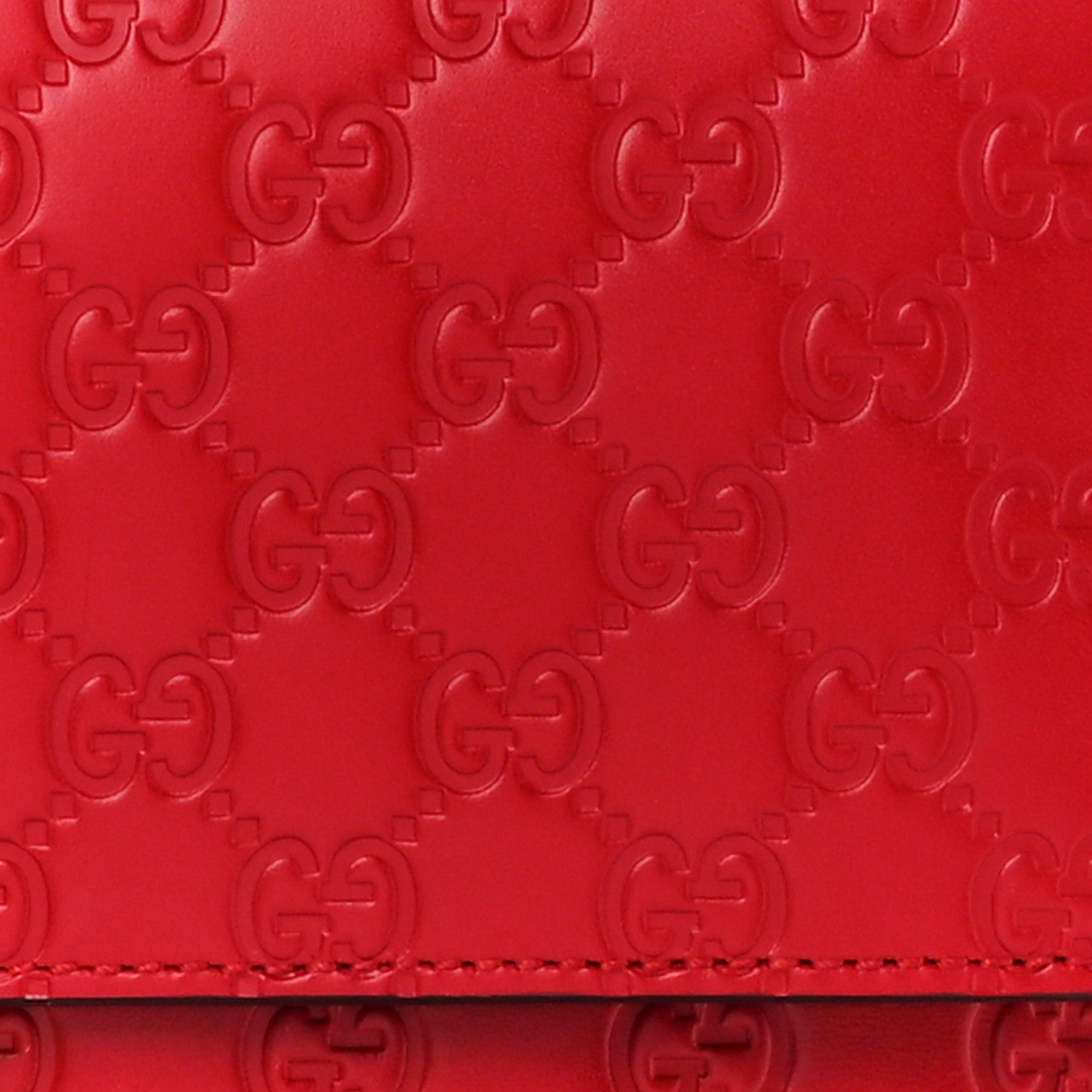 Gucci Guccissima Medium Padlock Shoulder Bag Hibiscus Red 11 of 14
