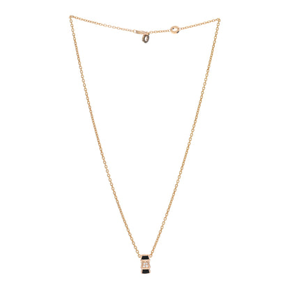 Bulgari 18K Rose Gold Diamond Black Onyx Serpenti Viper Pendant Necklace 3 of 4