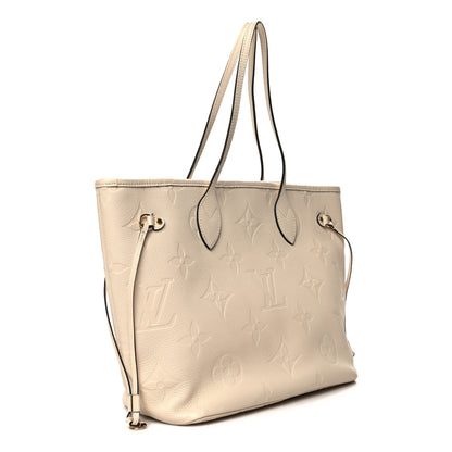 Louis Vuitton Empreinte Monogram Giant Neverfull MM Cream 3 of 9