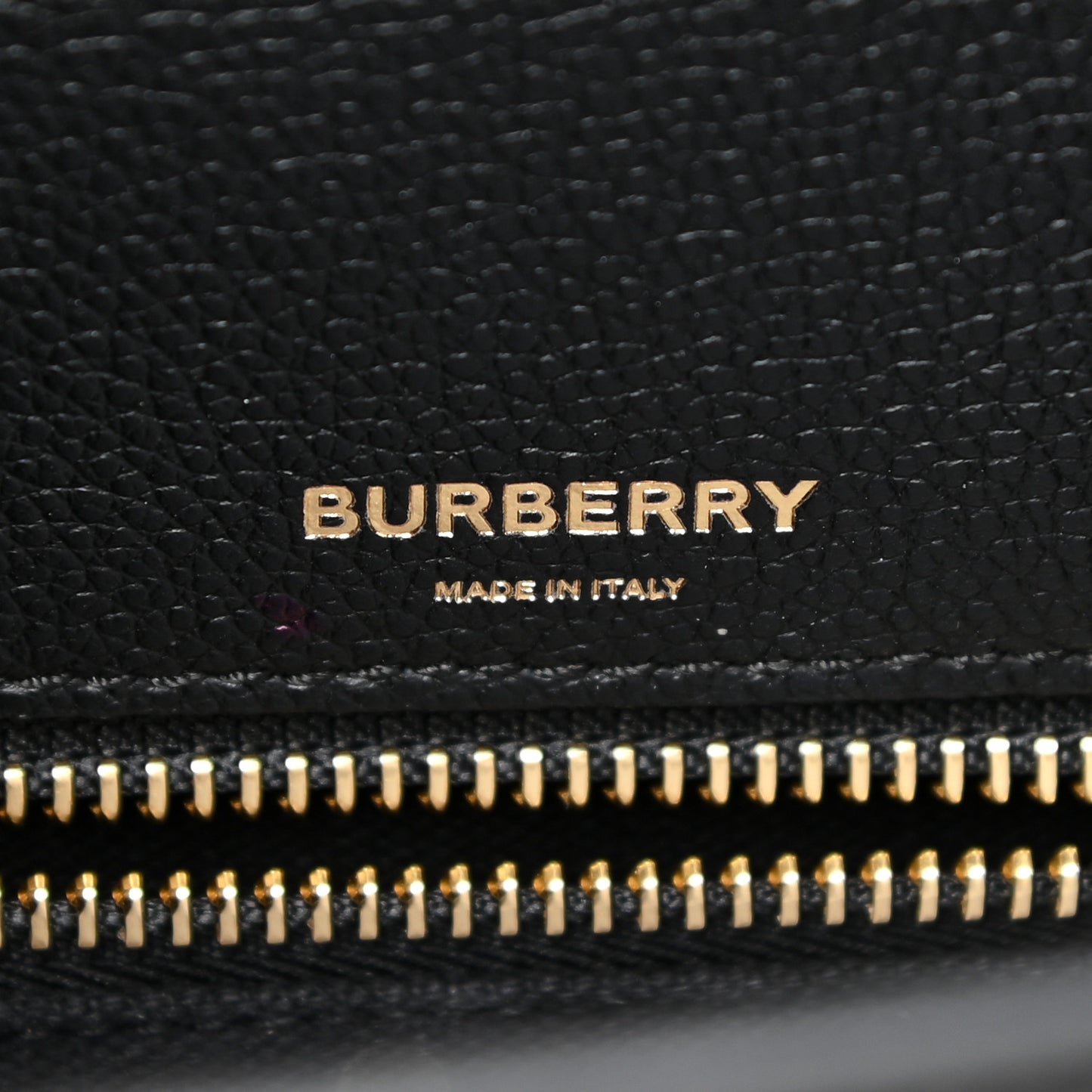 Grainy Calfskin Small Title Bag Black