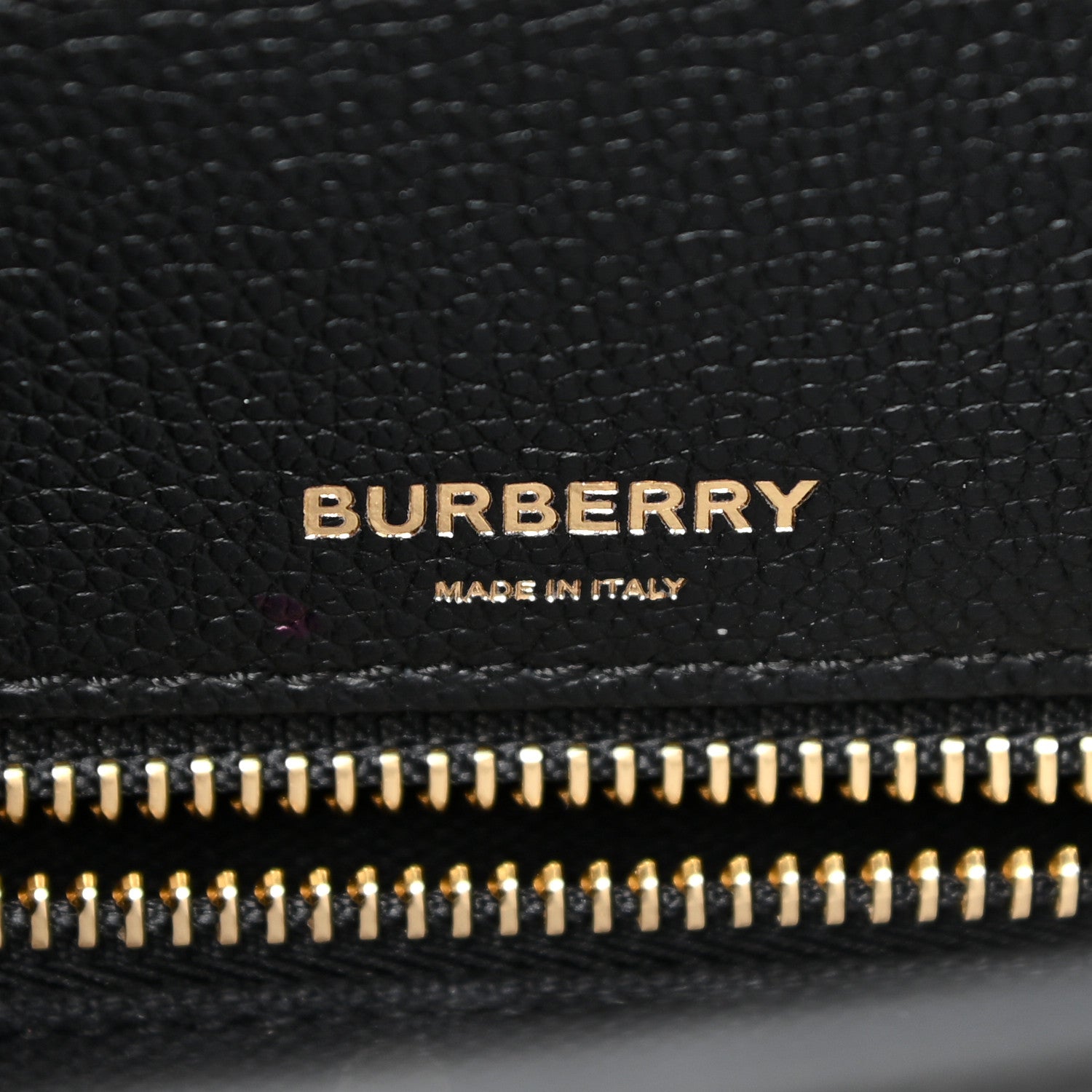 Burberry Grainy Calfskin Small Title Bag Black 7 of 13