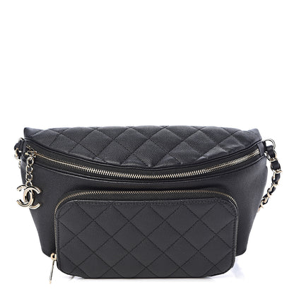 Chanel Caviar Quilted Business Affinity Waist Belt Bag Black 1 of 10