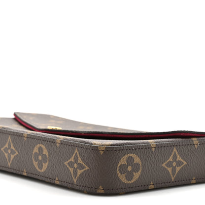 Louis Vuitton Monogram Pochette Felicie Chain Wallet Fuchsia 12 of 13