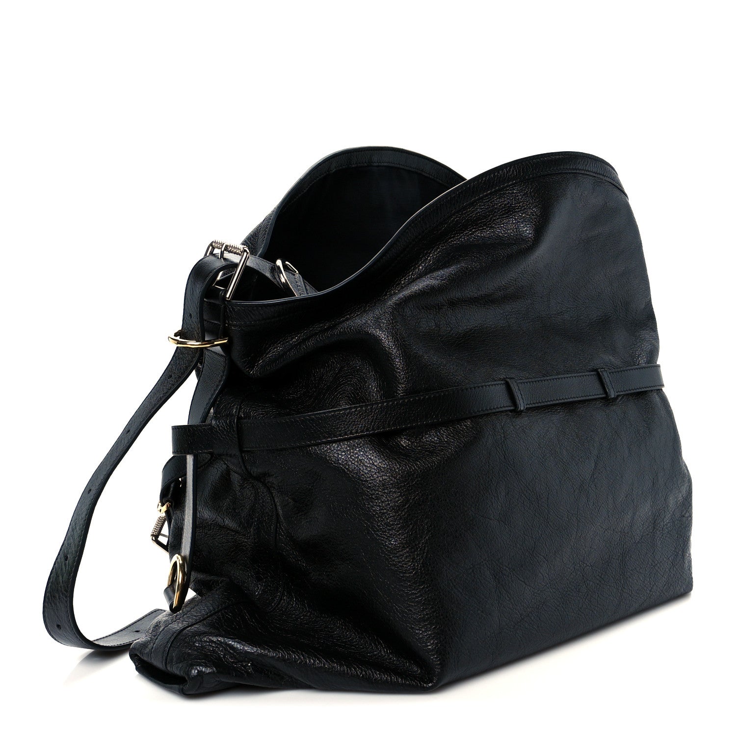 Givenchy Tumbled Calfskin Large Voyou Bag Black 5 of 21