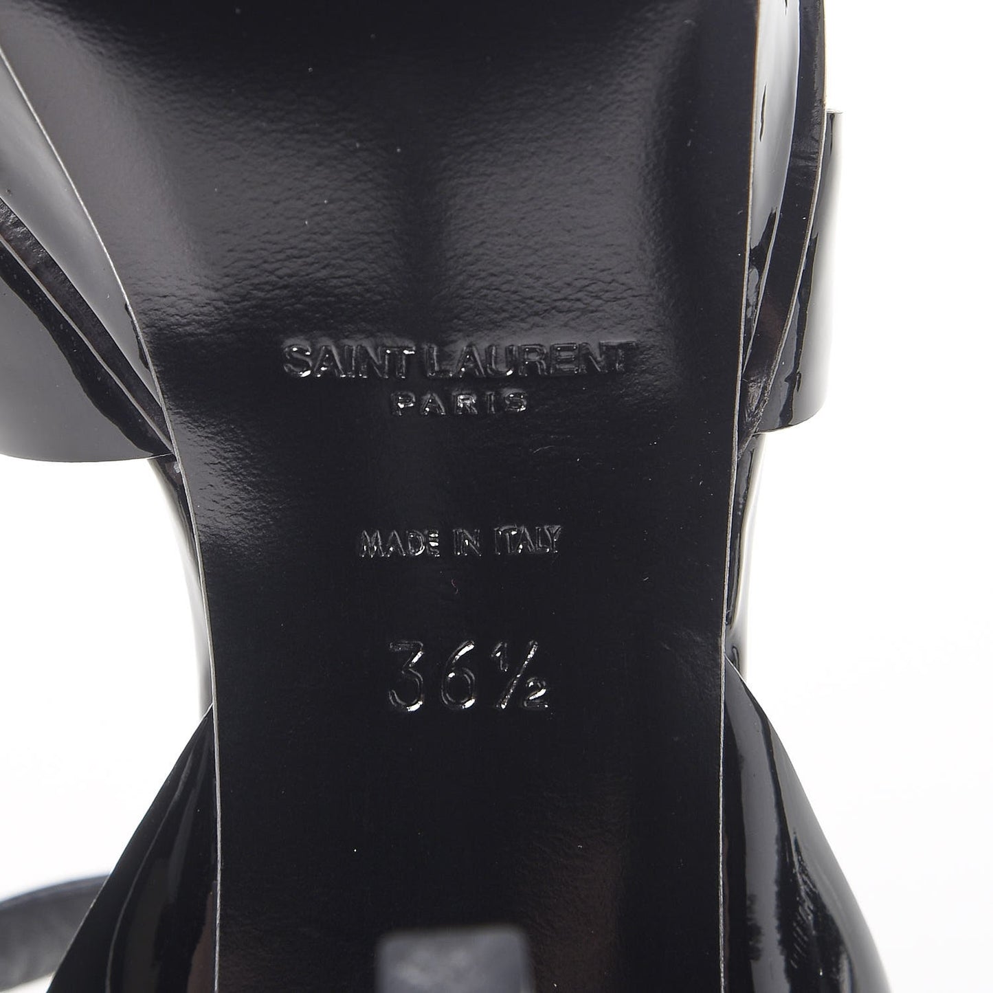 Patent Tribute 105 Platform Sandals 36.5 Black