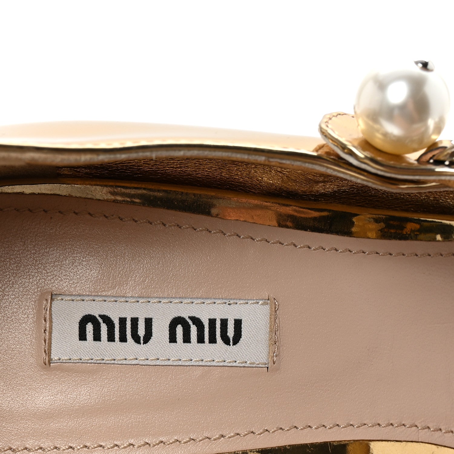 Miu Miu Metallic Patent Colorblock Mary Jane Pumps 40 Platino Black 8 of 9
